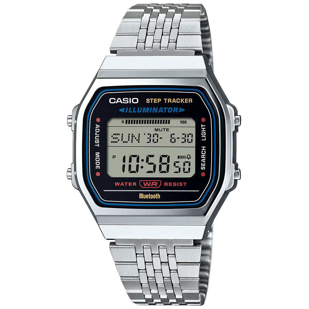 Casio Retro Digital Unisex Bluetooth Step Tracker Wrist Watch, ABL-100WE