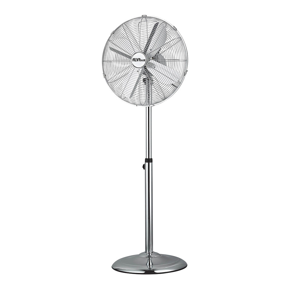 Alva 40cm Telescopic Chrome Standing Fan