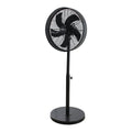 Alva 40cm Telescopic Matte Black Drum Standing Fan