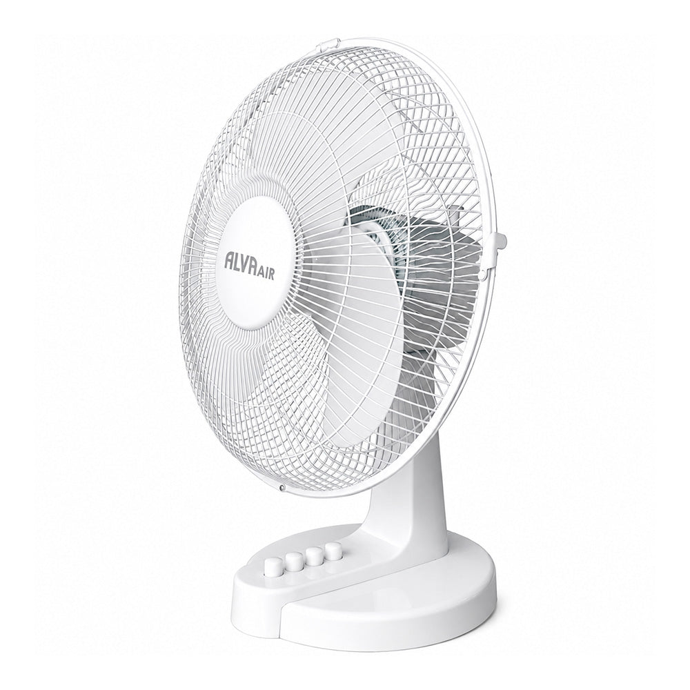 Alva 40cm Plastic White Desk Fan