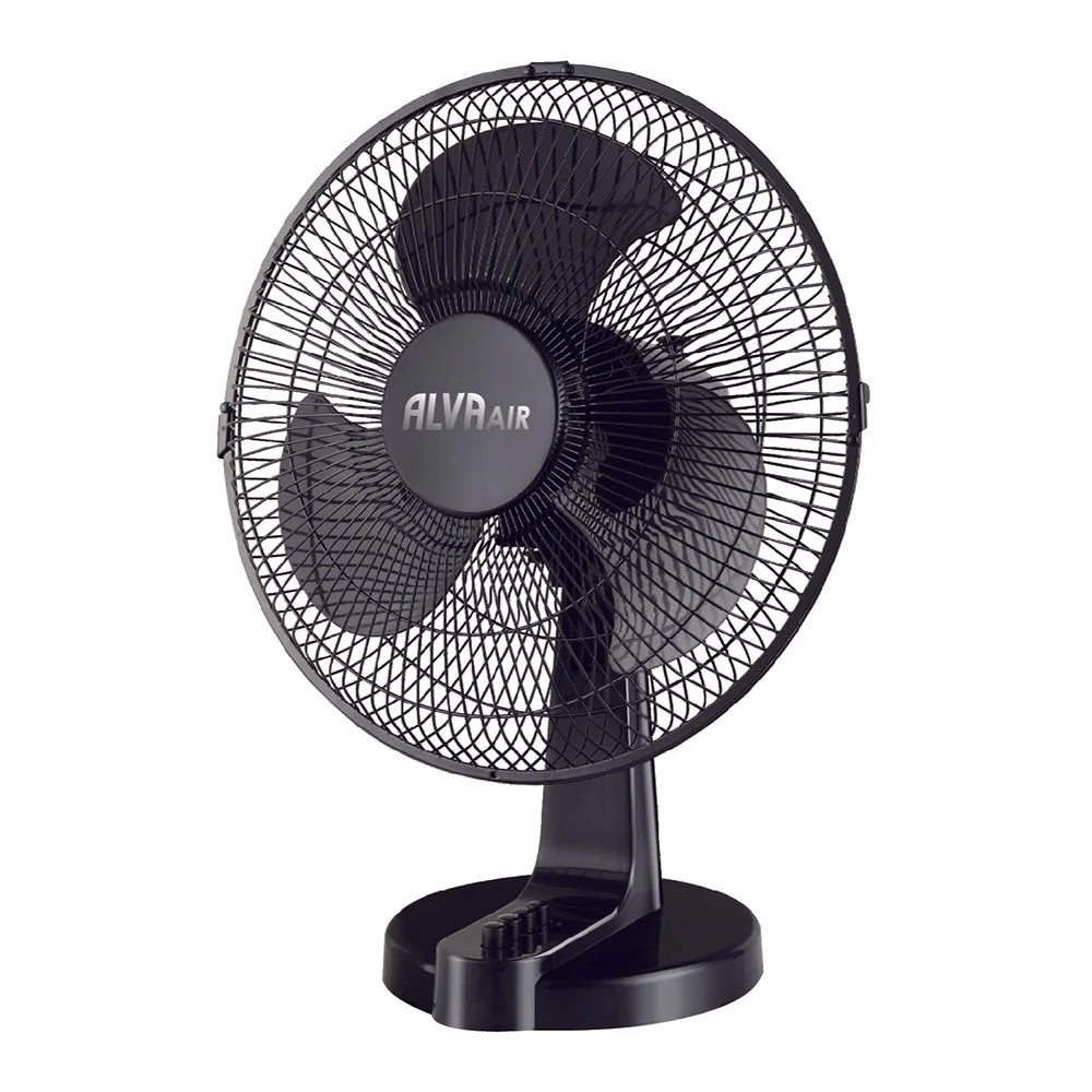 Alva 40cm Plastic Black Desk Fan