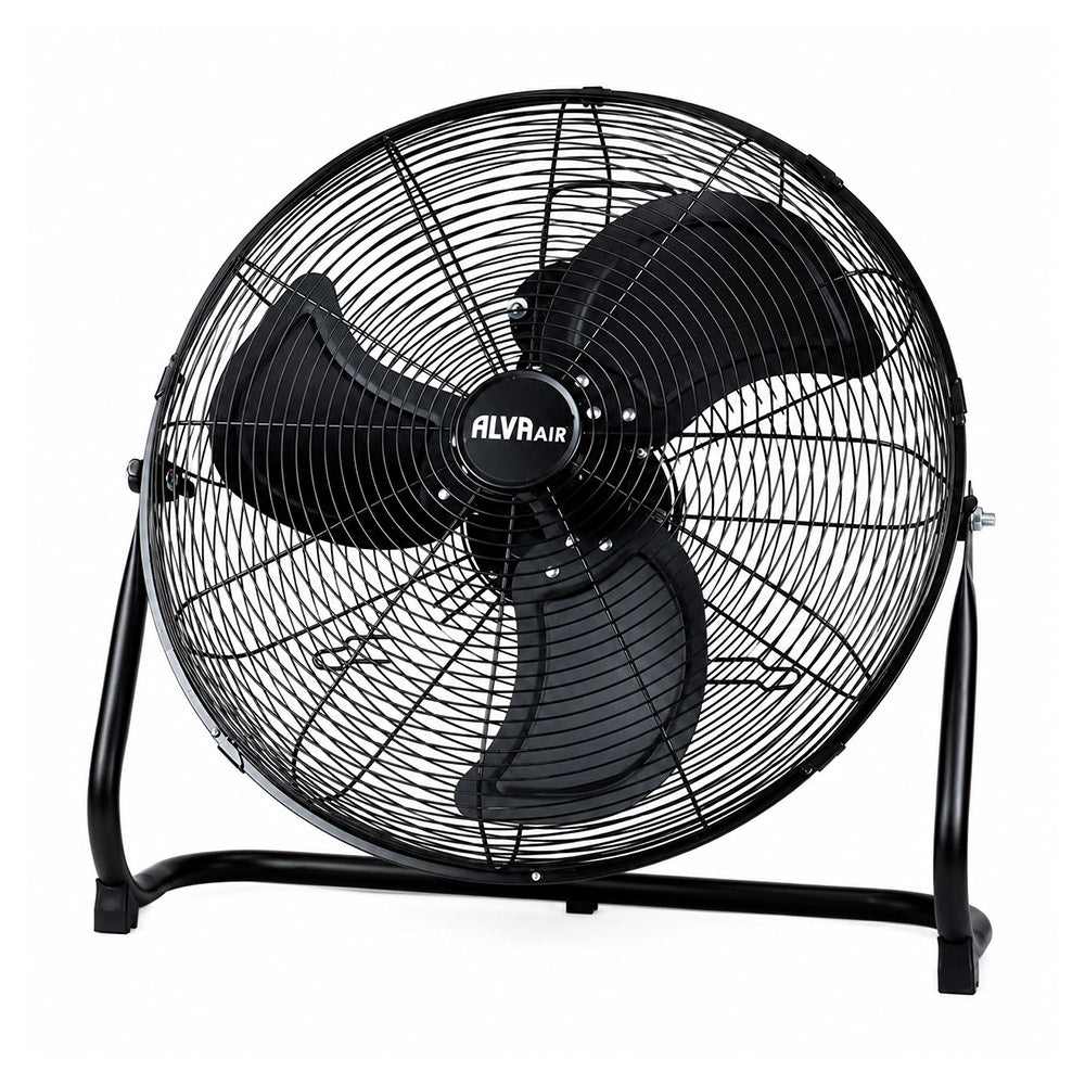 Alva 50cm High Velocity Matte Black Floor Fan