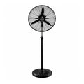 Alva 50cm Matte Black Metal Telescopic Industrial Standing Fan