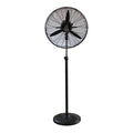 Alva 65cm Matte Black Metal Telescopic Industrial Standing Fan