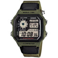 Casio Standard Men's 100m World Time Digital Wrist Watch, AE-1200WHB