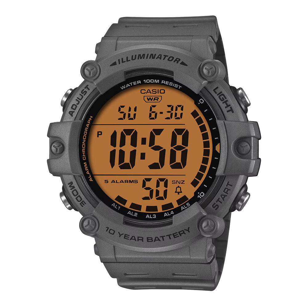 Casio Standard Men's 100m Digital Wrist Watch, AE-1500WHC-8AVDF