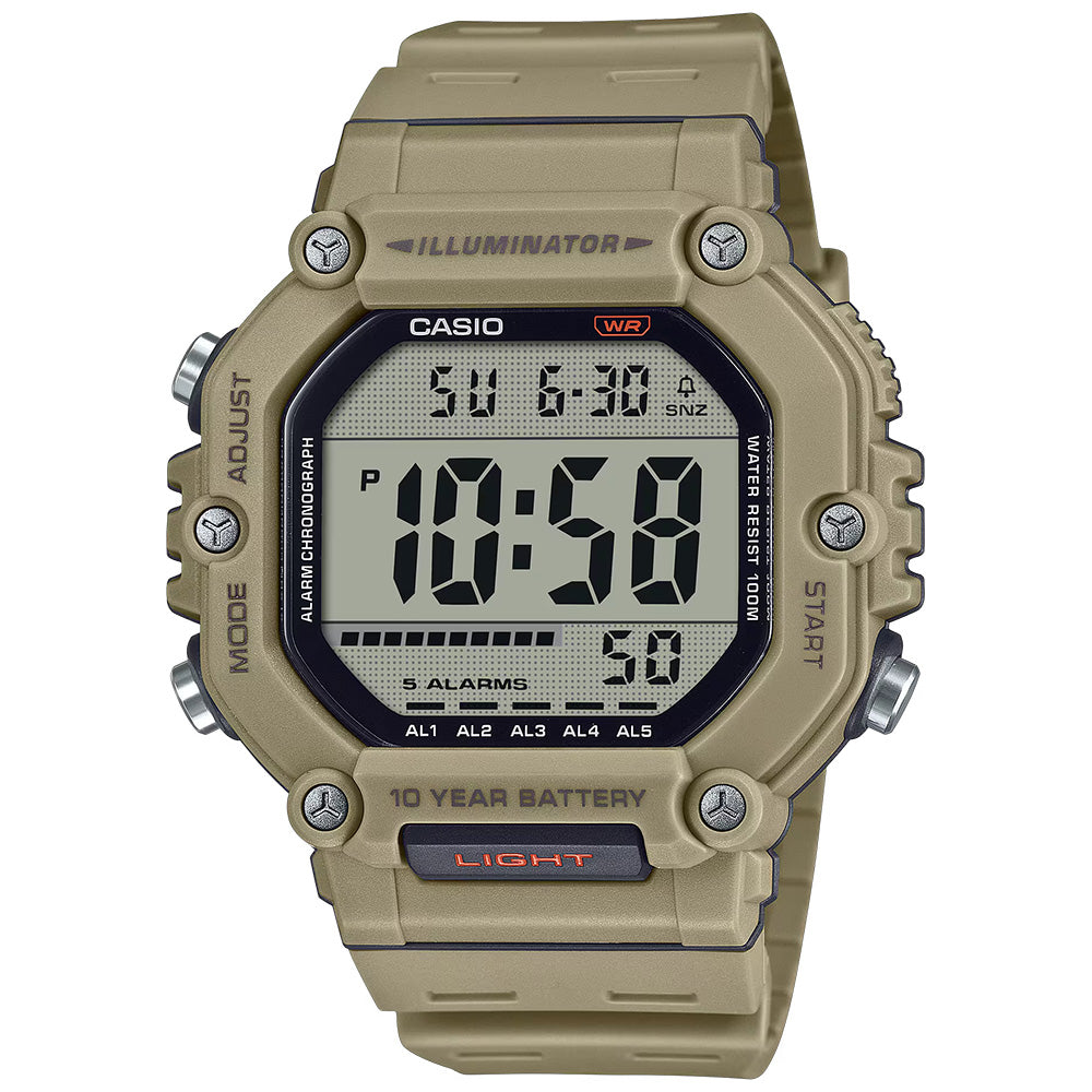 Casio Standard Men's 100m Digital Wrist Watch, AE-1600H