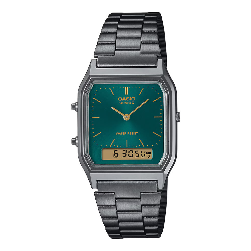 Casio Retro AnaDigi Wrist Watch, AQ-230EGG-3ADF