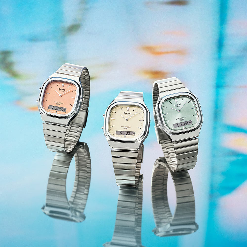 Casio Retro Women's AnaDigi Wrist Watch, AQ-240E