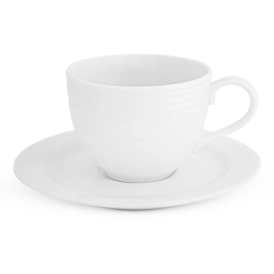 Noritake Arctic White Tea Cup & Saucer