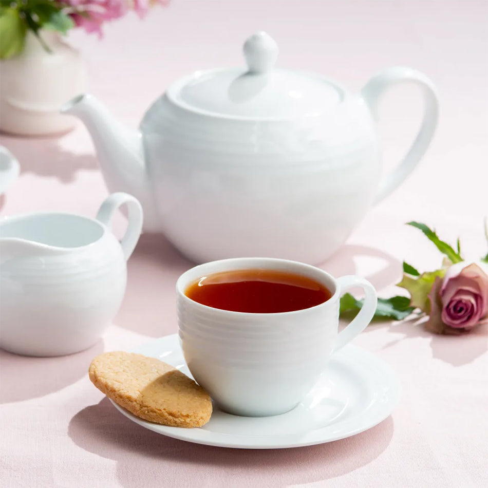 Noritake Arctic White Tea Cup & Saucer