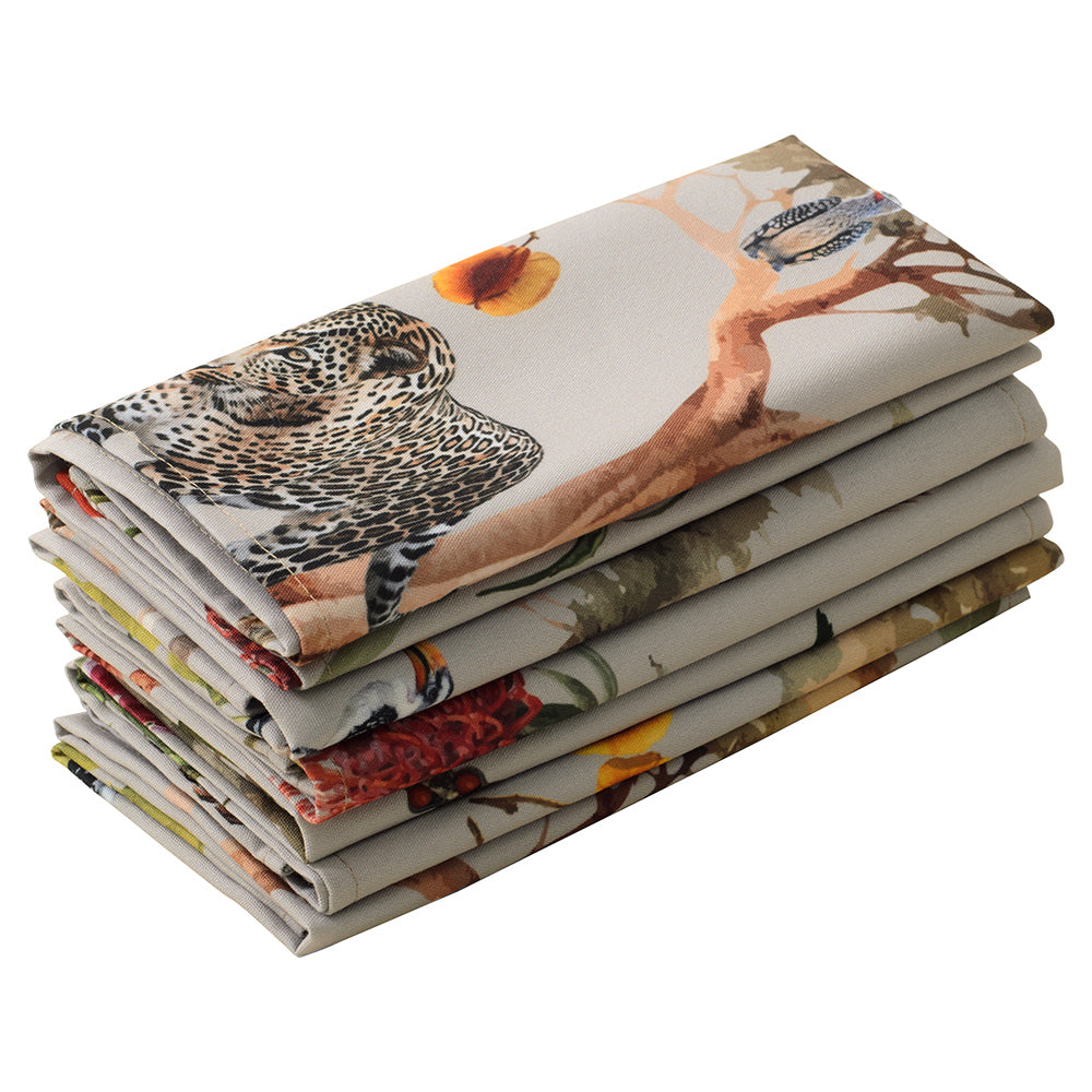 DSA Linen African Vibes Napkins, Set Of 6
