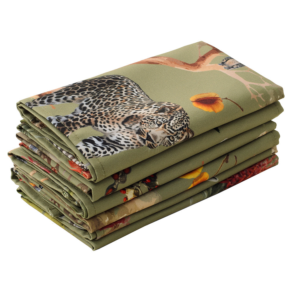 DSA Linen African Vibes Napkins, Set Of 6