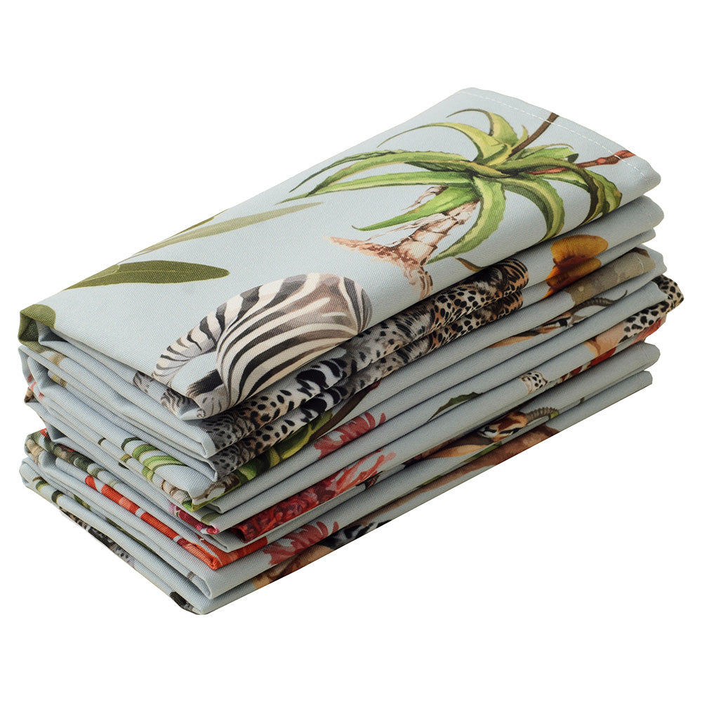 DSA Linen African Vibes Napkins, Set Of 6