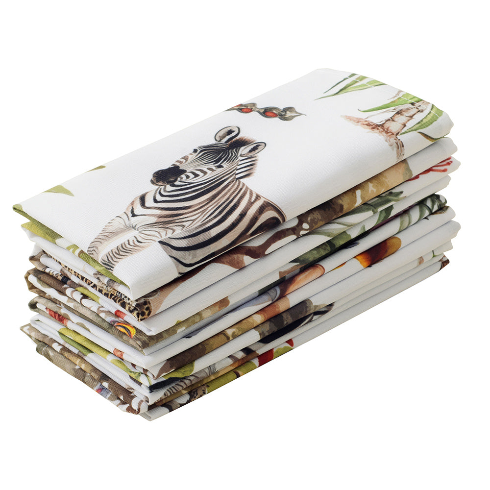 DSA Linen African Vibes Napkins, Set Of 6