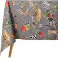 DSA Linen African Vibes Charcoal Rectangular Tablecloth