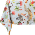 DSA Linen African Vibes Teal Rectangular Tablecloth