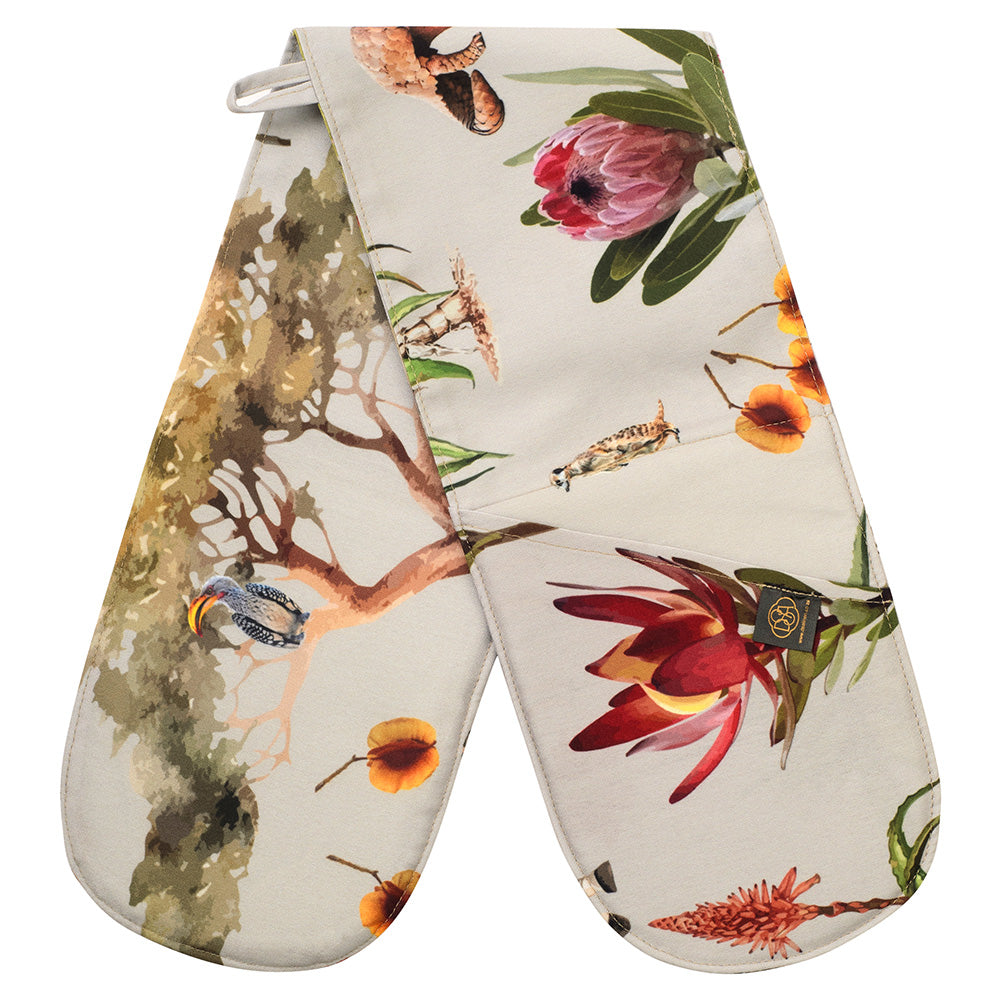 DSA Linen African Vibes Double Oven Glove