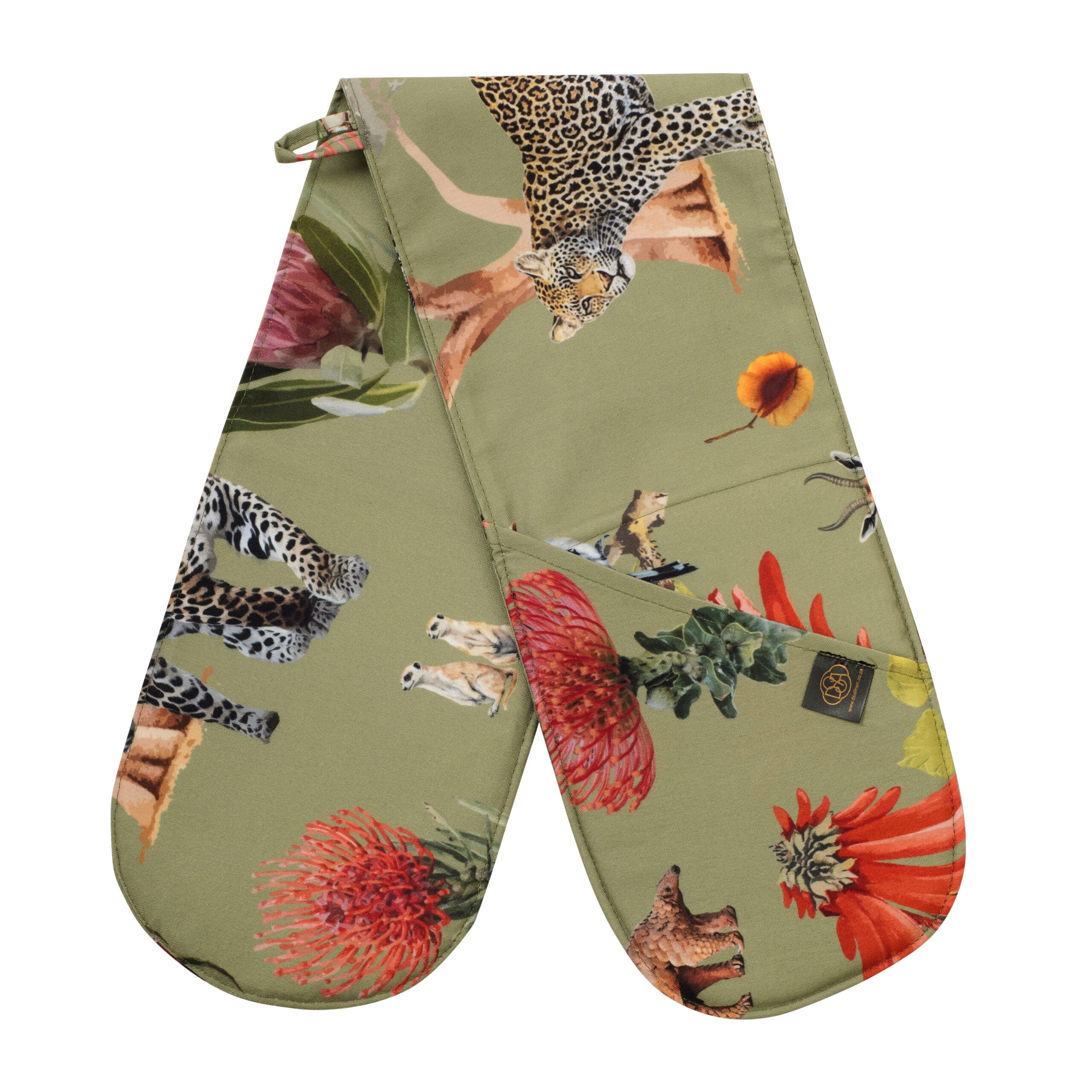 DSA Linen African Vibes Double Oven Glove