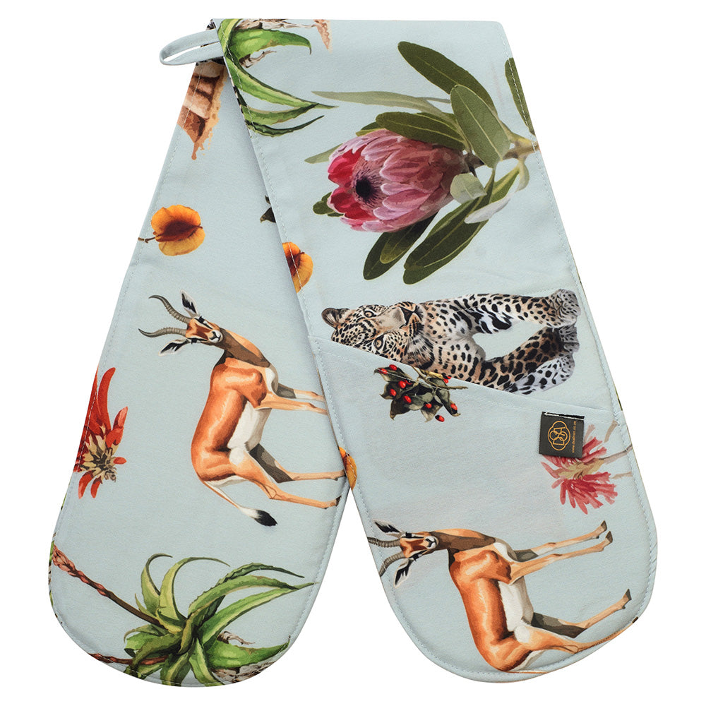 DSA Linen African Vibes Double Oven Glove