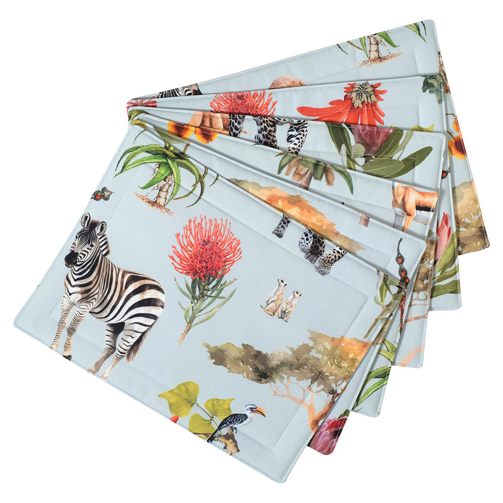 DSA Linen African Vibes Placemats, Set Of 6