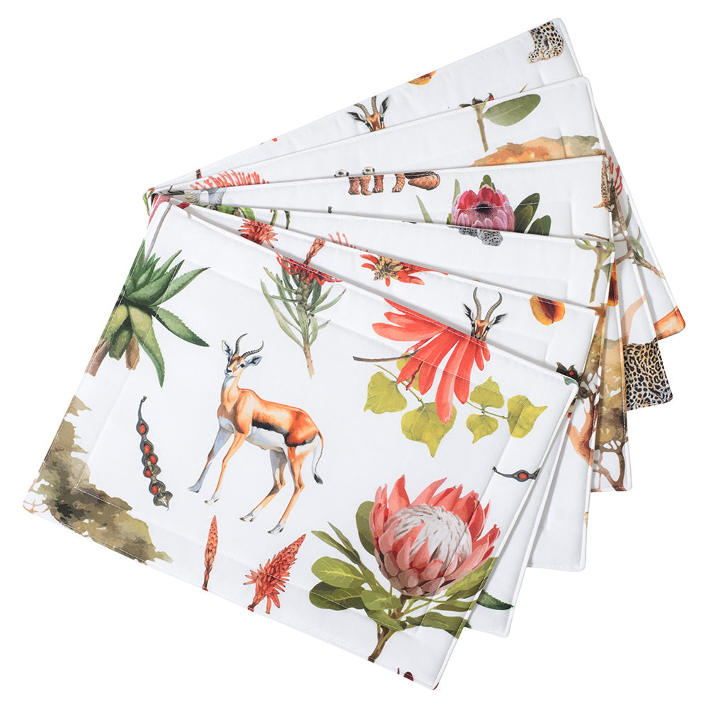 DSA Linen African Vibes Placemats, Set Of 6