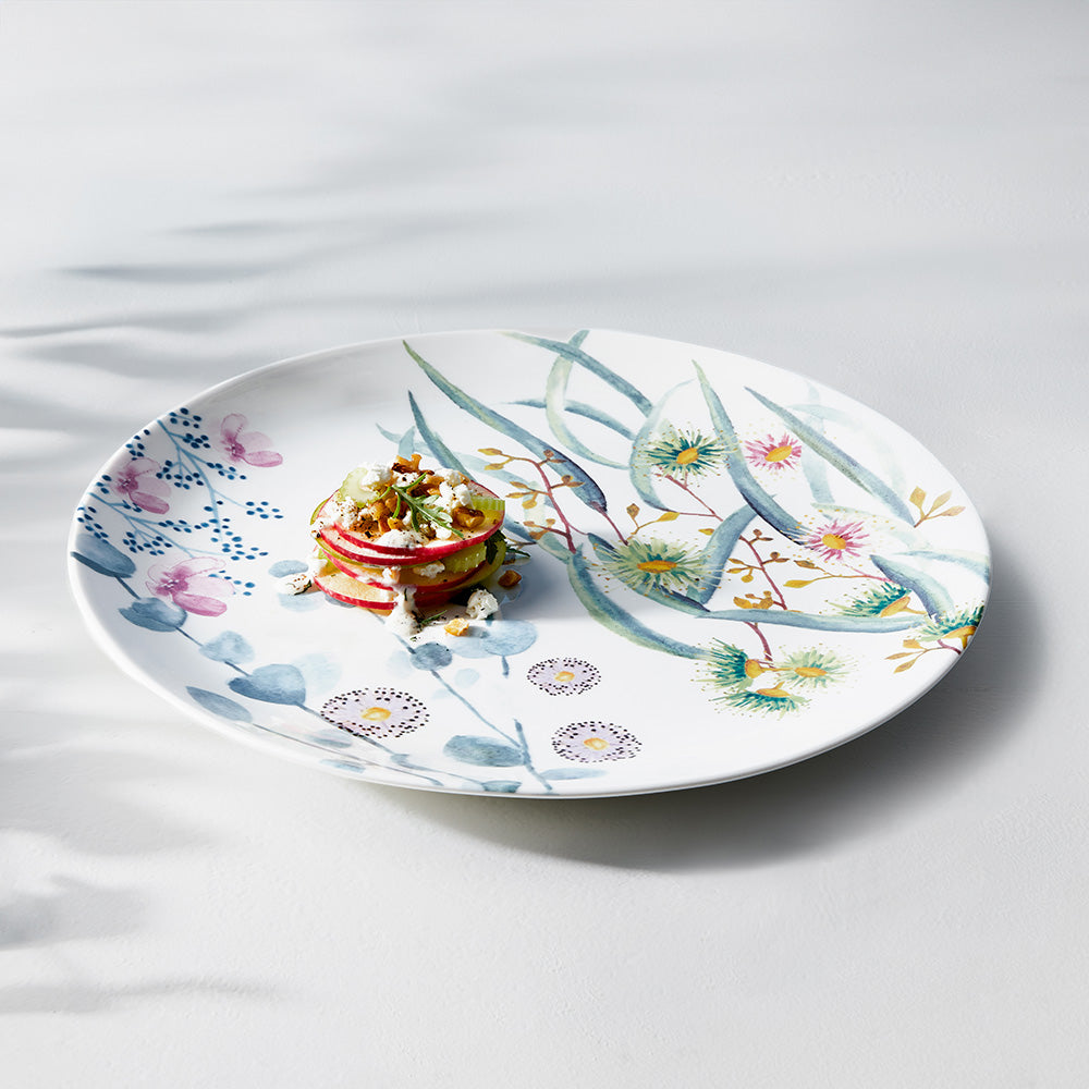 Maxwell & Williams Botanic Gardens Eucalyptus Bloom Round Platter, 33cm