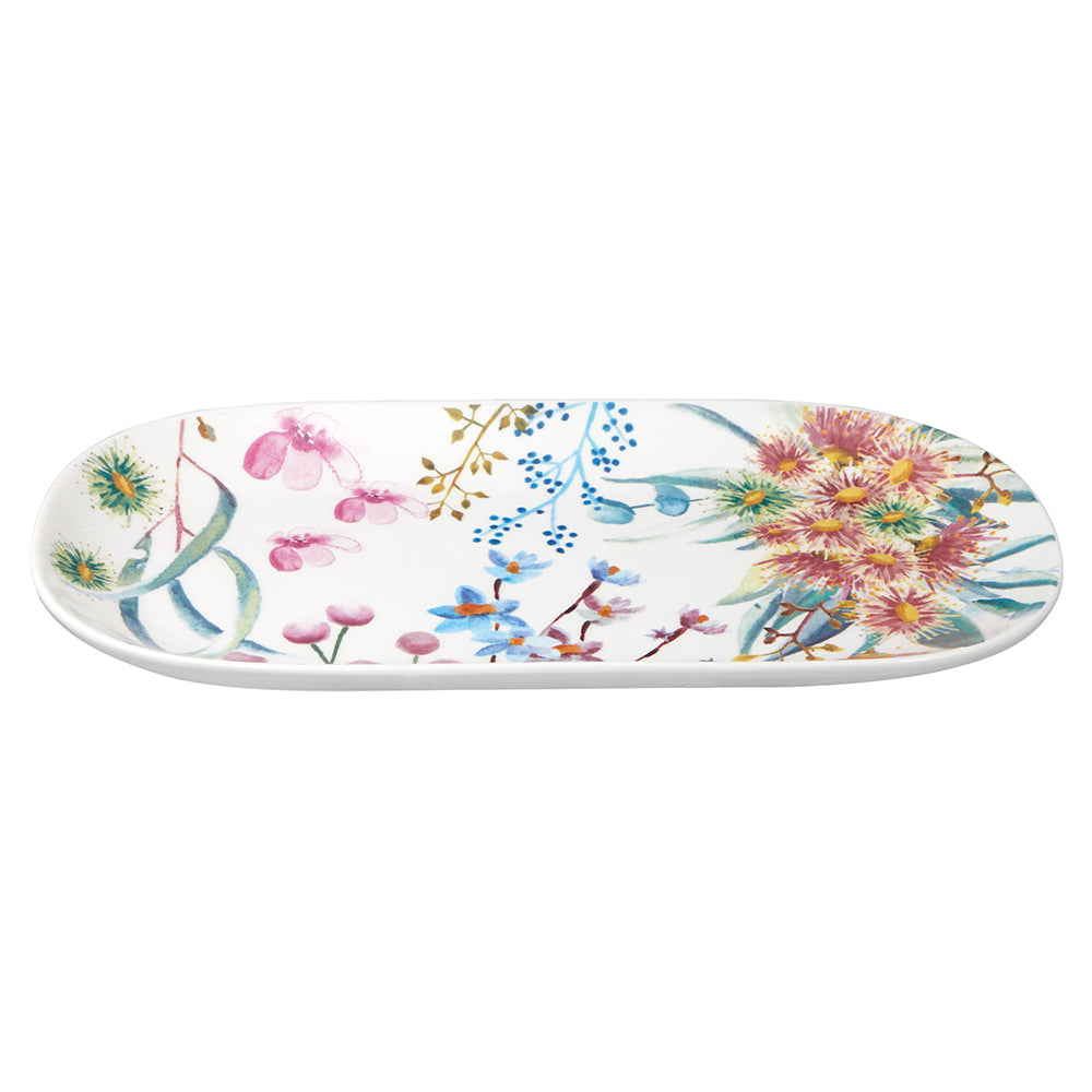 Maxwell & Williams Botanic Gardens Eucalyptus Bloom Oblong Platter, 33cm