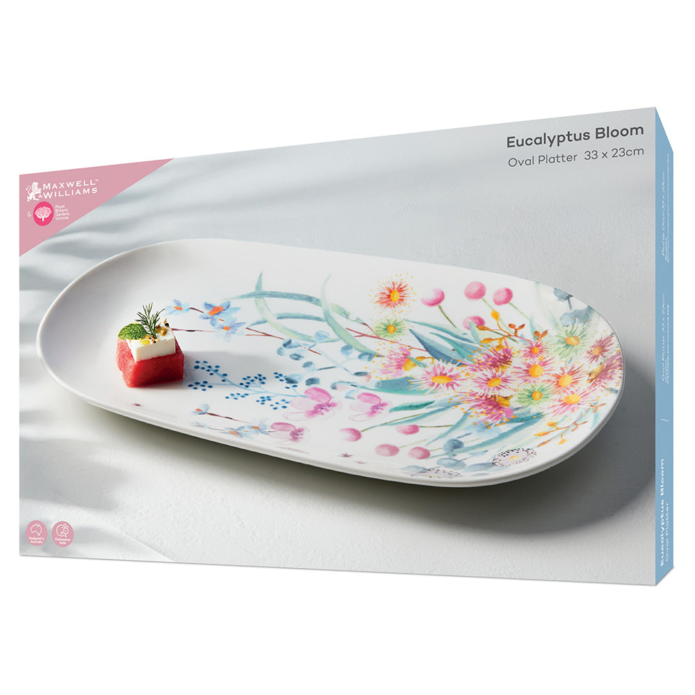 Maxwell & Williams Botanic Gardens Eucalyptus Bloom Oblong Platter, 37cm
