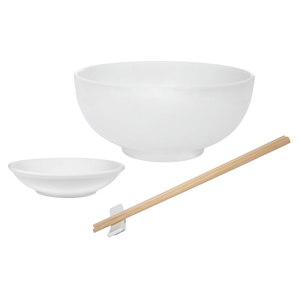 White Basics 8pc Noodle Bowl Set
