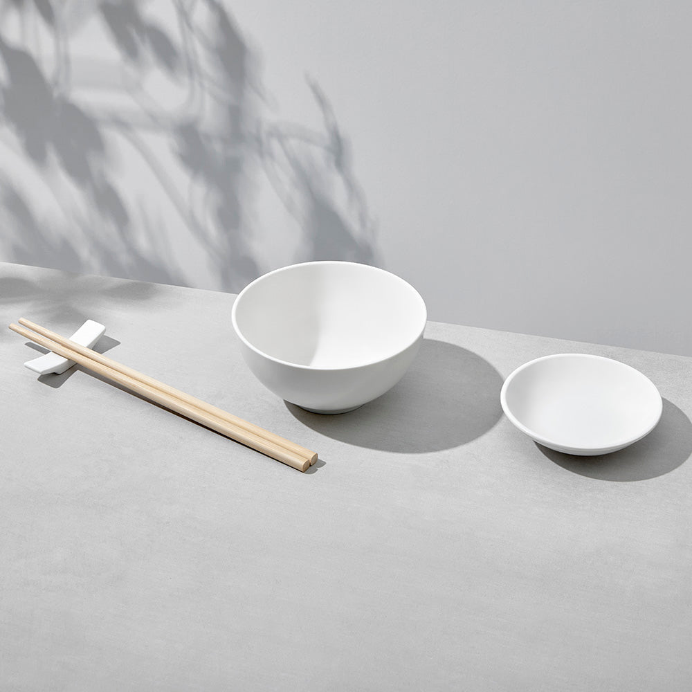 White Basics 16pc Rice Bowl Set