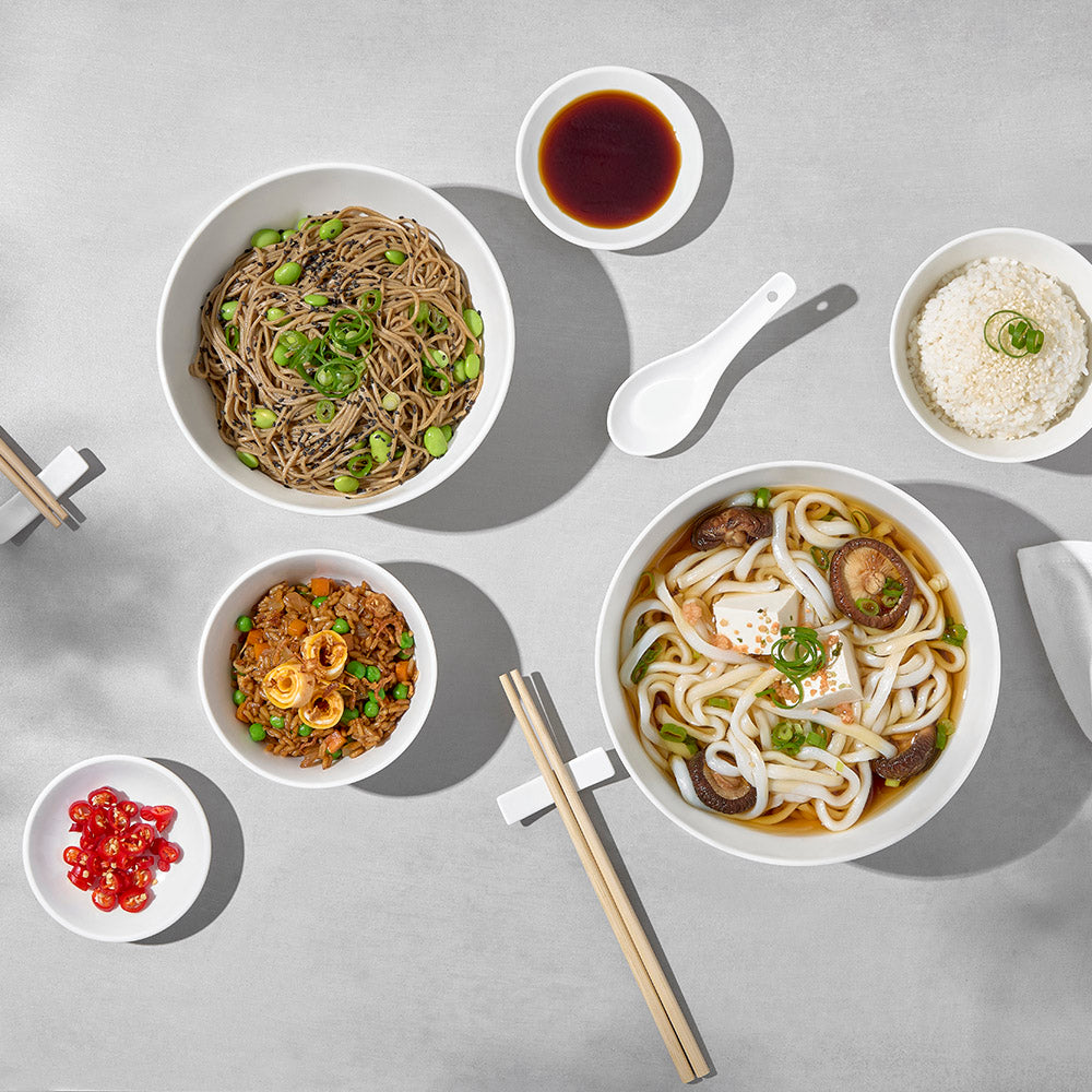 White Basics 10pc Noodle Bowl Set