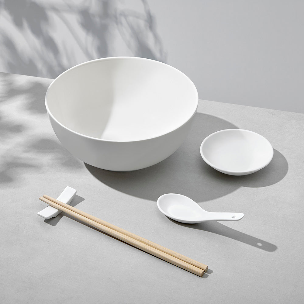 White Basics 10pc Noodle Bowl Set