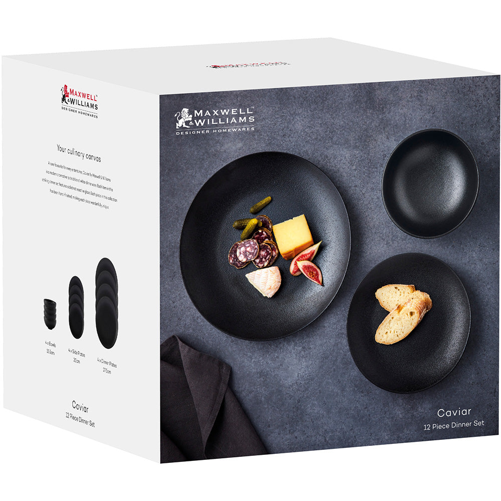 Maxwell & Williams Caviar Dinner Set, 12pc