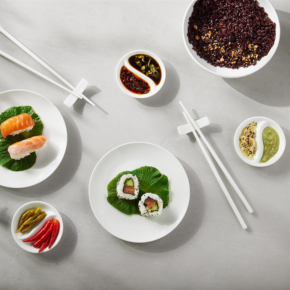 White Basics 12pc Chopstick Entertainment Set