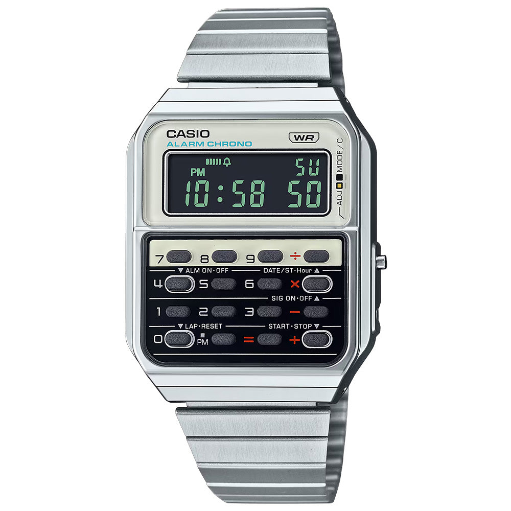 Casio Retro Men's Databank Digital Wrist Watch, CA-500WE