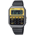 Casio Retro Men's Databank Digital Wrist Watch, CA-500WEGG-9BDF