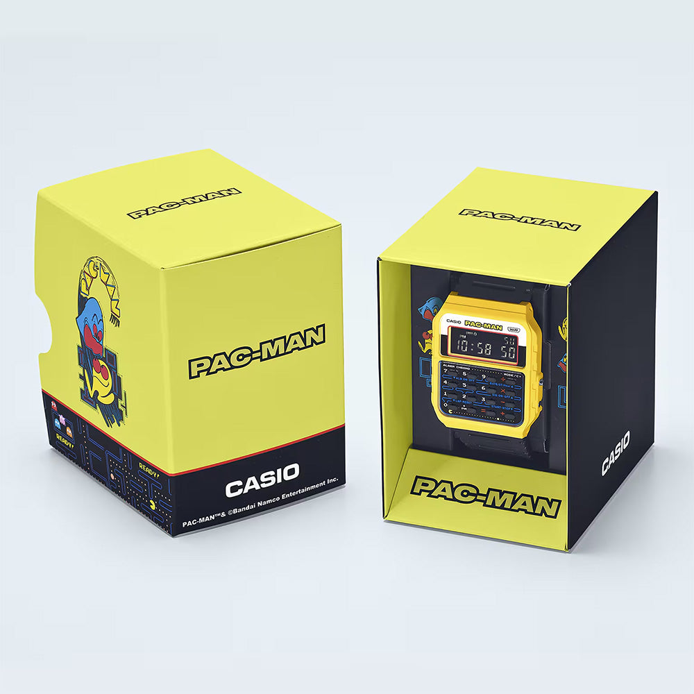 Casio Limited Edition Pac-Man Retro Databank Digital Wrist Watch, CA-53WPC-1BDR