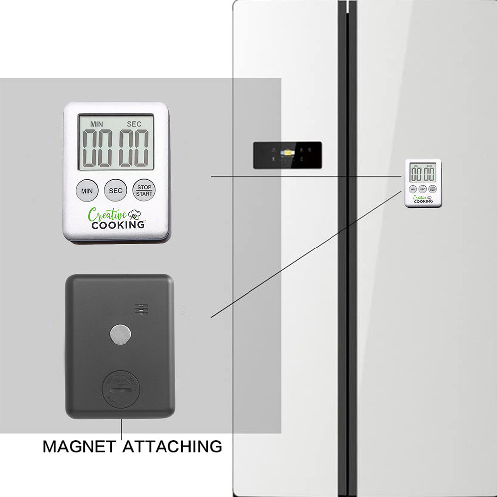 Creative Cooking Digital Magnetic Kitchen Timer