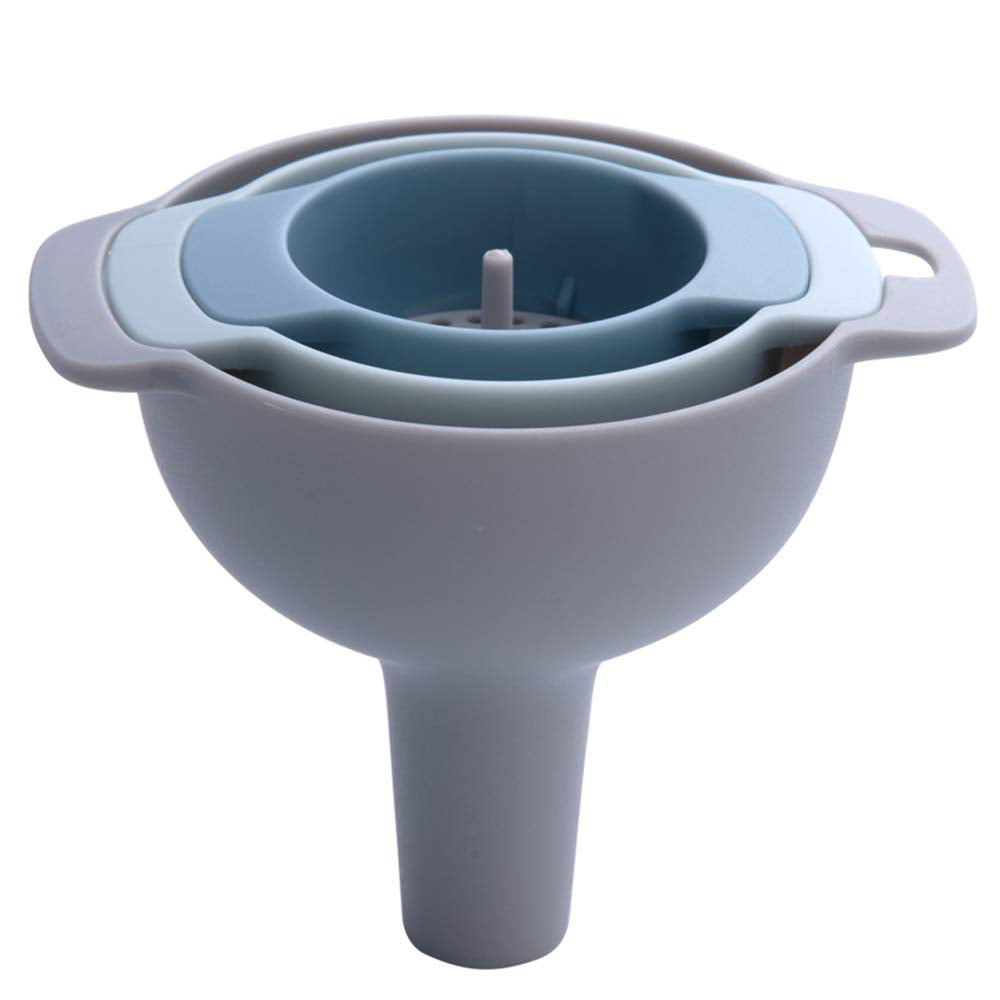 Creative Cooking Set Of 4 Nesting Funnels With Strainer