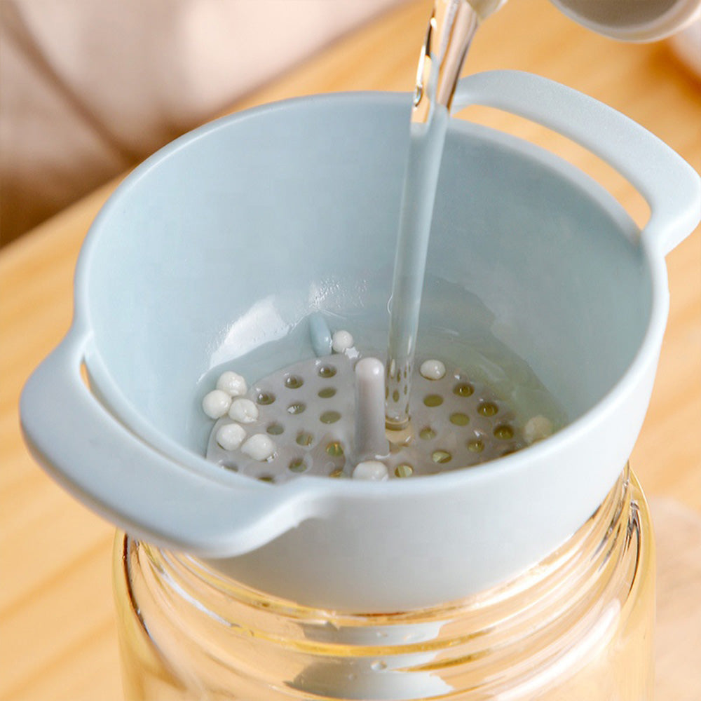 Creative Cooking Set Of 4 Nesting Funnels With Strainer