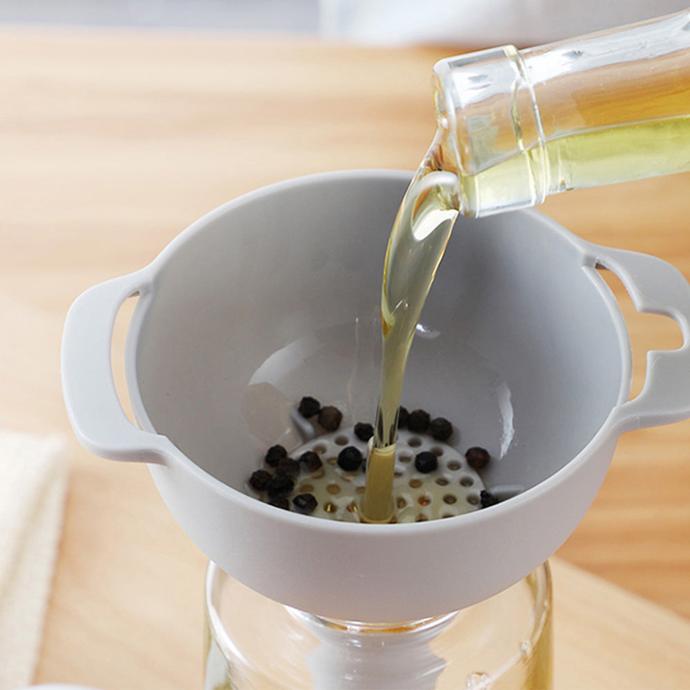 Creative Cooking Set Of 4 Nesting Funnels With Strainer