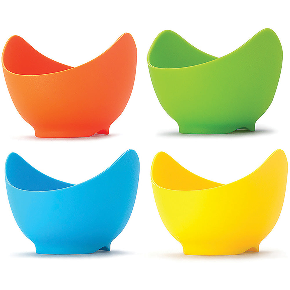Creative Cooking Silicone Egg Poachers, Set Of 4