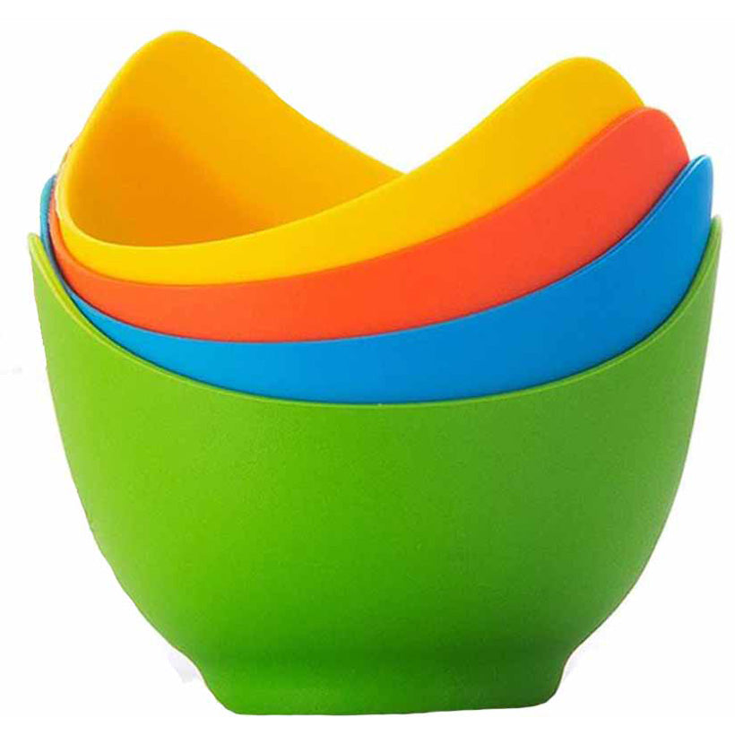 Creative Cooking Silicone Egg Poachers, Set Of 4