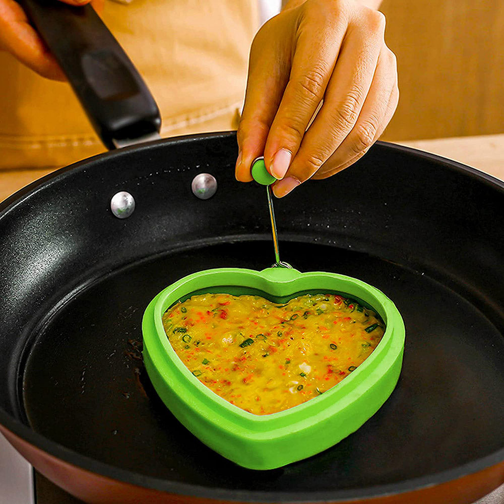 Creative Cooking Silicone Egg Rings, Set of 4