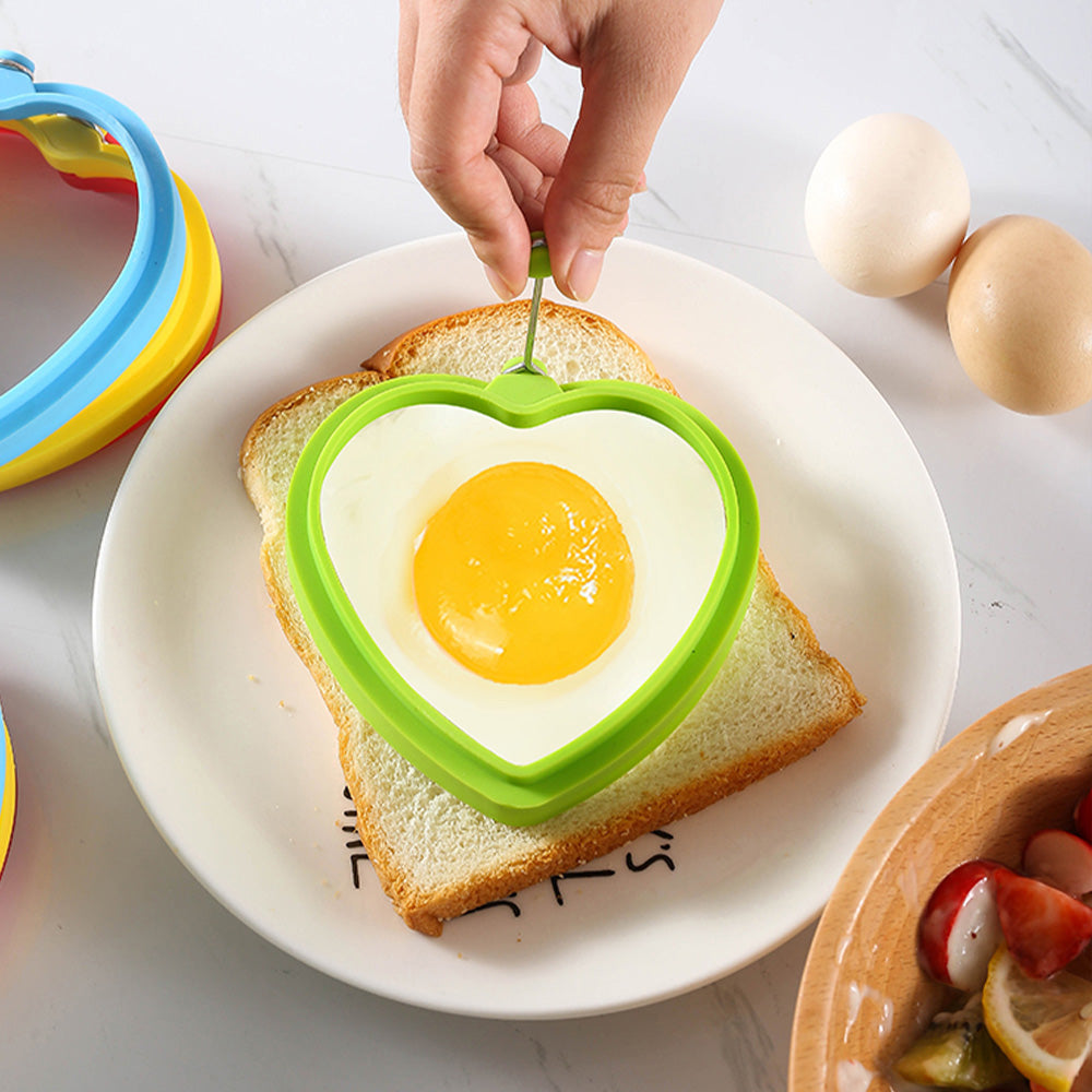 Creative Cooking Silicone Egg Rings, Set of 4