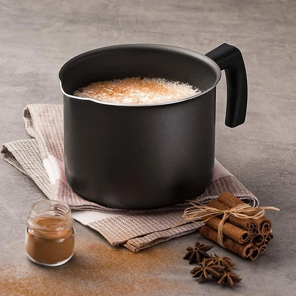 Creative Cooking Stainless Steel Saucepan & Milk Boiler, 1.4L