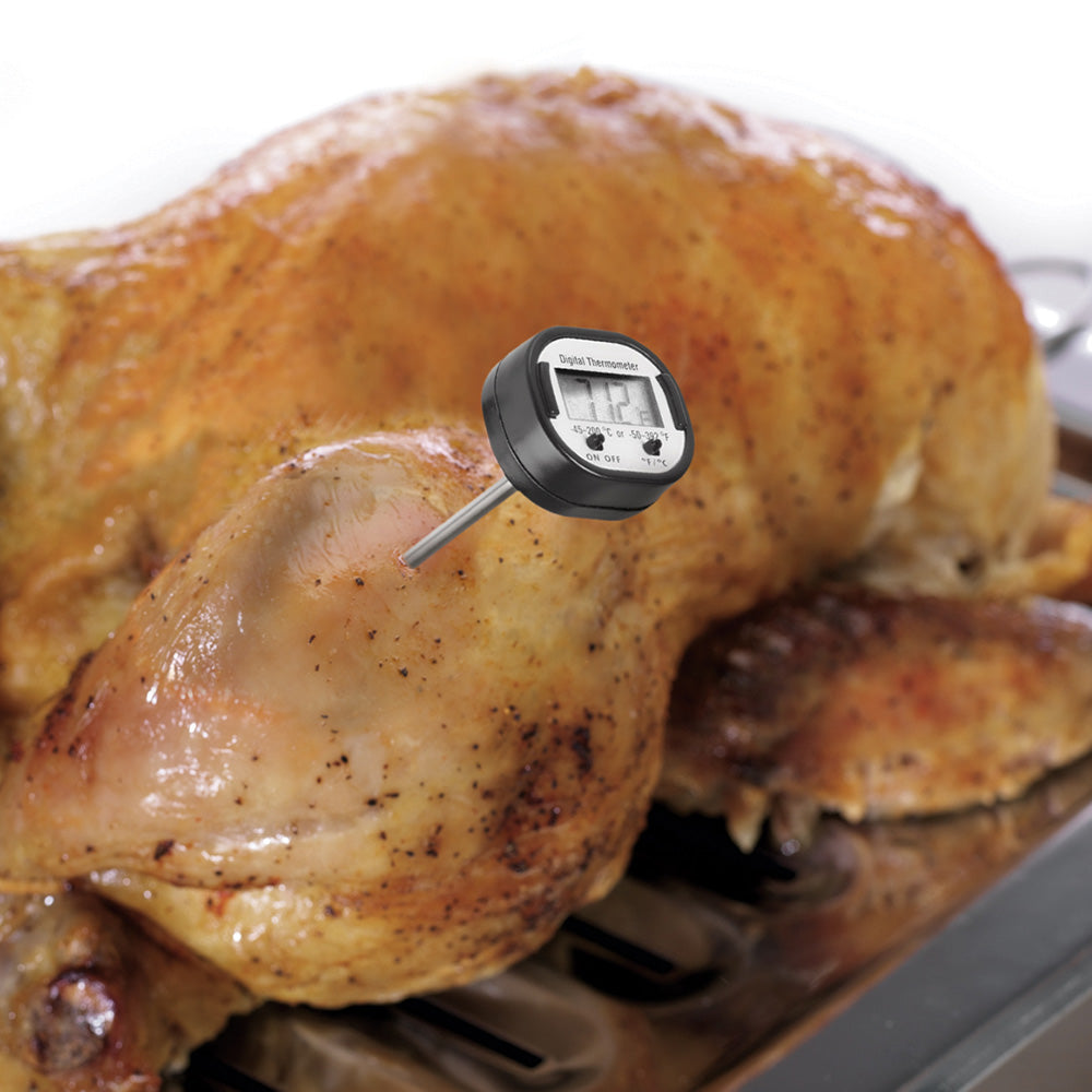 Creative Cooking Digital Food Thermometer With Clip Case