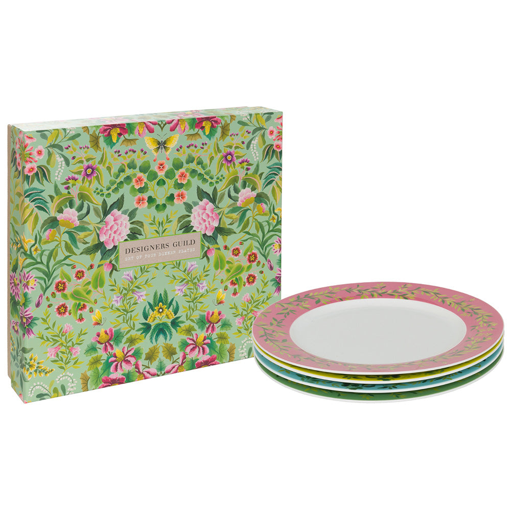 Designers Guild Porcelaine De Chine Dinner Plates, Set Of 4