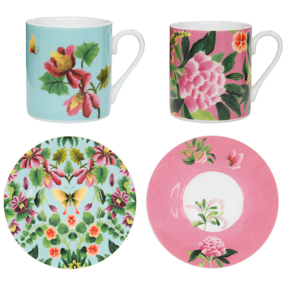 Designers Guild Ikebana Espresso Cup & Saucer, Set Of 2